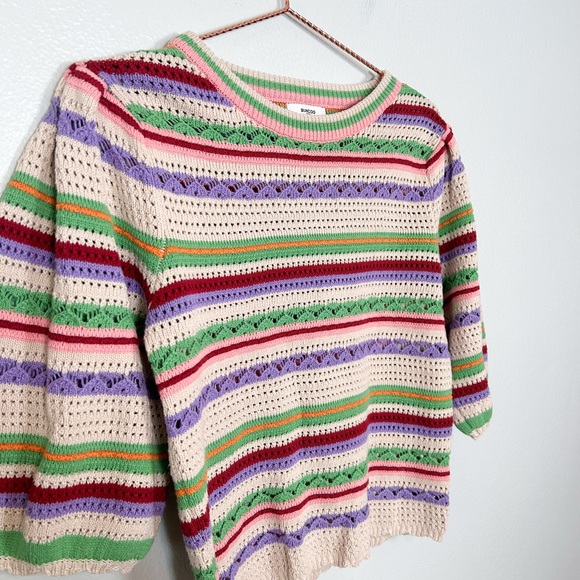 Suncoo Paris Colorful Striped Knit Sweater - Picture 5 of 11